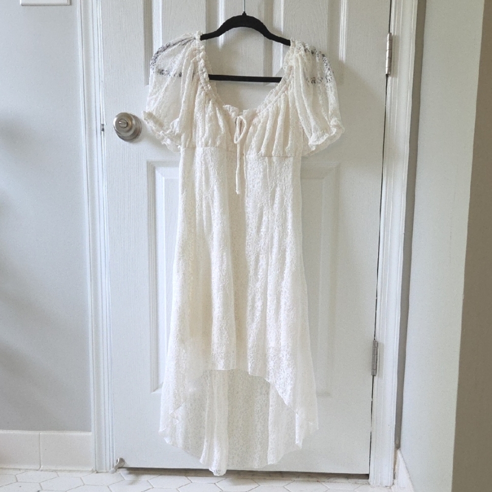 No Boundaries White Lace Dress
